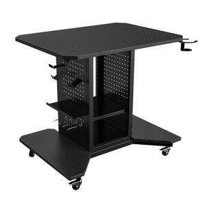 8090CM小户型家用游戏电竞桌可装机械臂移动洞洞板可放主机电脑桌