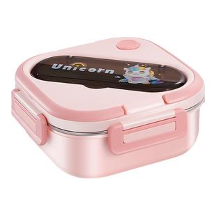 小学生饭盒男女孩304不锈钢上学专用儿童分格餐盒保温分隔便当盒