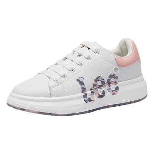 Lee女鞋厚底增高情侣鞋子女生百搭小白鞋女款2026新款真皮板鞋男