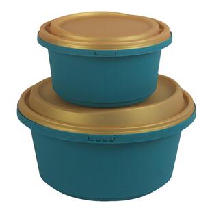 一次性餐盒高端锁扣3000ml圆形打包盒食品级酸菜鱼麻辣烫商用外卖