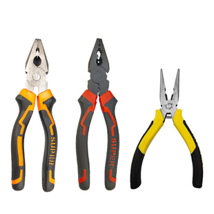 老虎钳子尖嘴钳钢丝钳电工专用多功能万用工业级工具钳工地剪钢钳