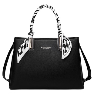 稻草人手提包女2026新款气质通勤妈妈包大容量日常单肩斜挎包正品