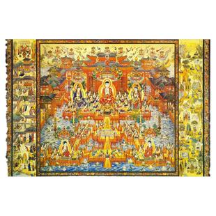 木质成人1000片拼图玩具4000片佛祖佛像寺庙供奉菩萨唐卡装饰画