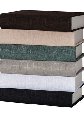 仿真书装饰假书麻布木质陈列道具