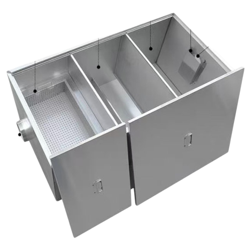 304不锈钢地埋式隔油池餐饮厨房地沟款油水分离器商用三级沉淀池