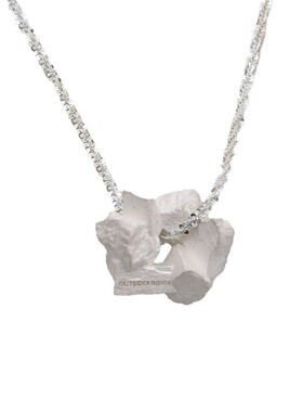 OUTSIDERINSIDE碎石块吊坠项链