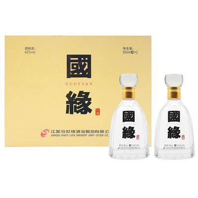 国缘四开500ml*2礼盒装白酒