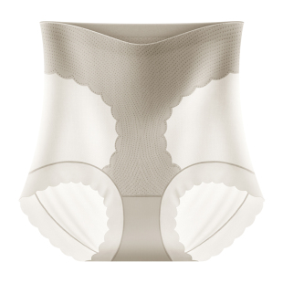 冰丝收腹裤强力收腹收小肚子提臀无痕内裤女夏季薄新款平角塑身