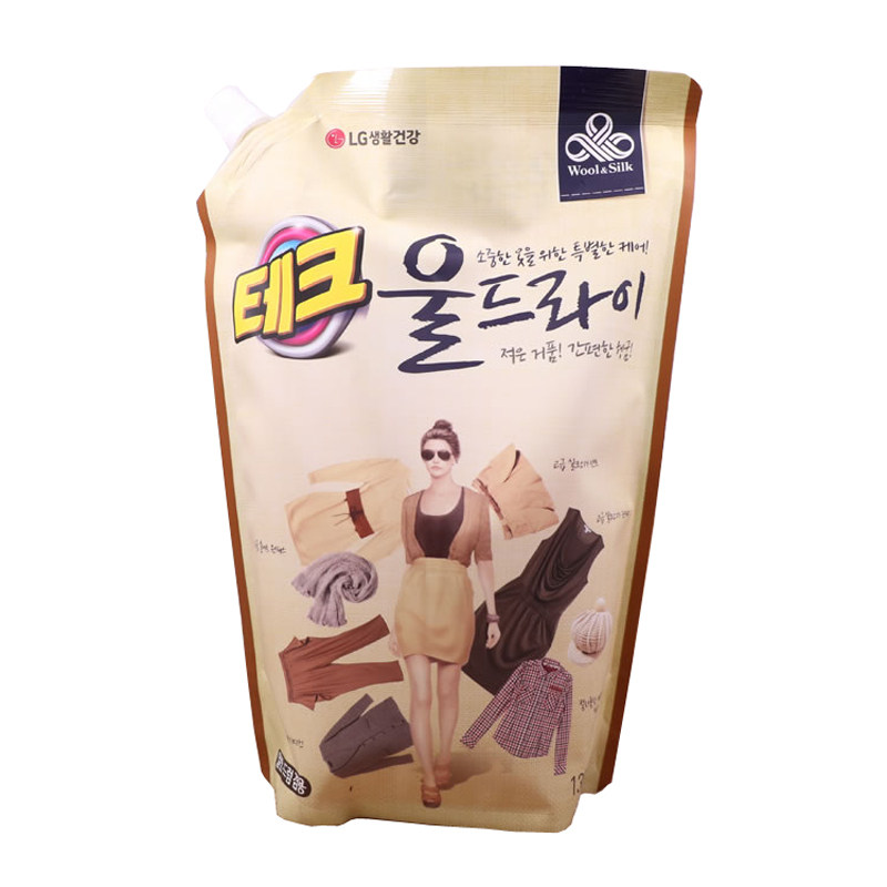 韩国进口汰蔻洗衣液普通衣物丝毛内衣家用袋装低泡温和清洁护色
