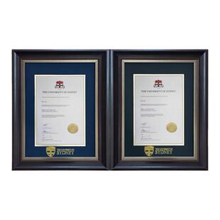 澳洲大学毕业证书装裱框新西兰大学毕业证相框A4证书画框定制