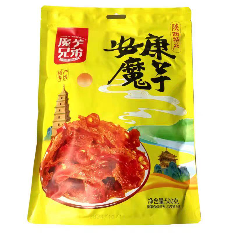 陕南特产魔芋素毛肚干安康雪魔芋
