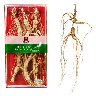 吉林长白山人参林下参人参干货整根人参泡酒送长辈礼品老年人补品