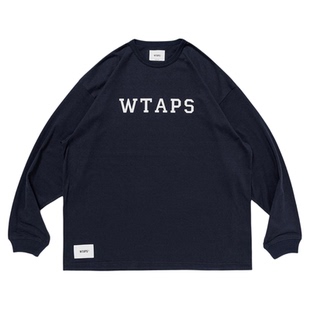 现货折扣 WTAPS ACADEMY / LS / CTPL 字母休闲运动长袖T恤男款