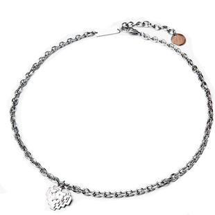 JAMY WEE原创设计 情侣款小众925银爱心镶锆石吊坠钛钢锁骨项链