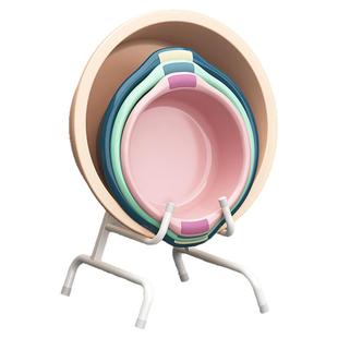 皇太后落地式脸盆收纳架家用浴室厕所卫生间可折叠盆架洗脸盆架子