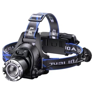 公牛适用头灯强光超亮头戴式户外变焦远射夜钓鱼感应矿灯超长续航