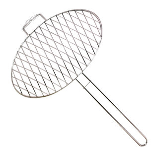 烤鱼夹子不锈钢烤鱼架子烤鱼网夹烧烤网夹板圆形烧烤用具商用大号