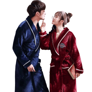 梦女坊-法兰绒情侣睡袍