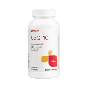 GNC健安喜辅酶q10还原型女泛醇辅酶ql0还原心肌美国【部分临期】