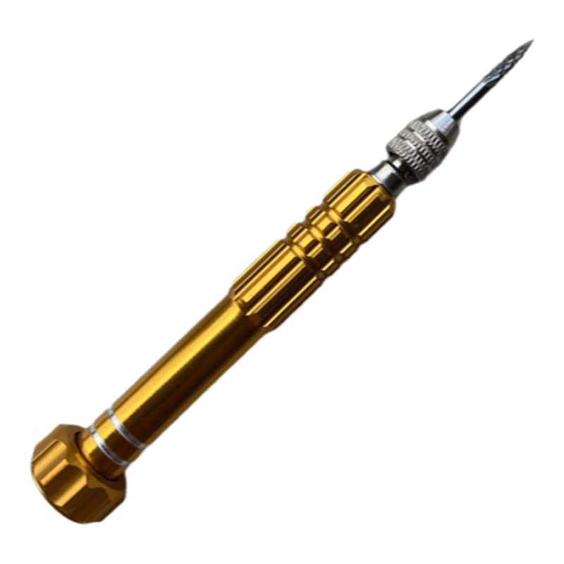 精品新款耐用羽毛球拍胶粒换转护线管钉边转钉器工具铝合金色