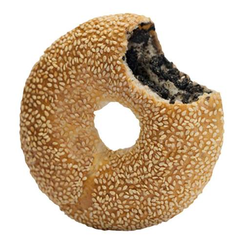 奈时NICEBAKER 黑芝麻贝果 bagel 手作全麦速食健康早餐代餐面包