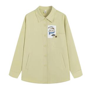 初中生衬衫外套新款大童春秋季2026高中生少女孩大童学生青少年潮