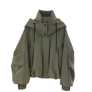 服装裁剪纸样女装工装夹克女童装棉衣宽松外套冲锋衣上衣样板图纸