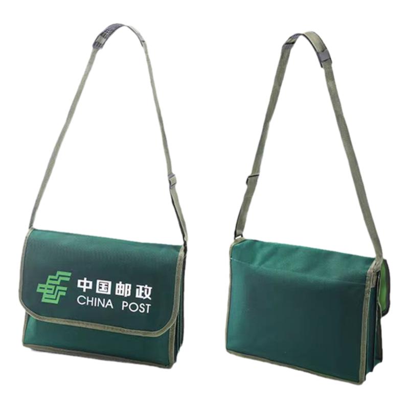 可印字加厚帆布包邮政快递中号风琴单肩包电工维修人员斜跨工具包