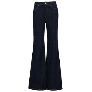 Vero Moda牛仔裤女2026秋冬新款可拆腰带微喇裤复古修身326432046