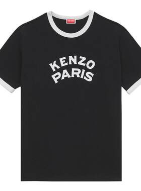 KENZO 26秋冬新品 男女同款字母图案修身版型T恤衫