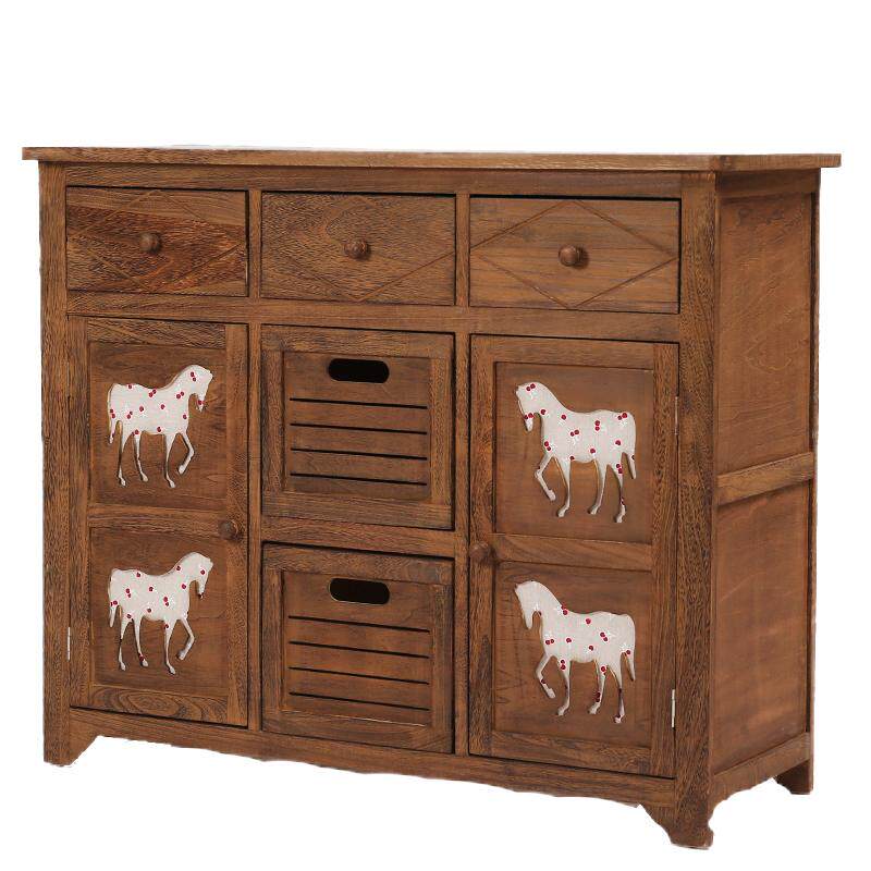 储物床头柜田园收纳柜