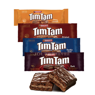 【2袋】timtam饼干雅乐思巧克力饼干袋装原味黑巧克力休闲零食
