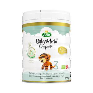 Arla宝贝与我丹麦进口有机A2白金罐婴幼儿奶粉2段600g*4罐 6-12月