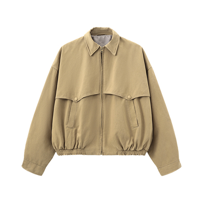 CUBIC街头复古百搭翻领夹克外套