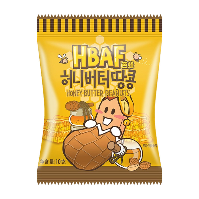 HBAF芭蜂蜂蜜黄油山葵焦糖味多味花生仁系列坚果炒货小吃休闲零食