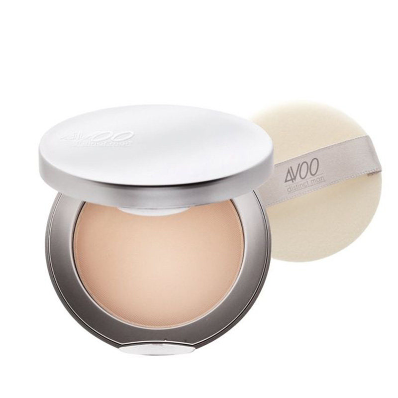 4VOO男士护肤粉饼哑光色透明肌定妆控油吸汗遮瑕亮肤高奢男士彩妆
