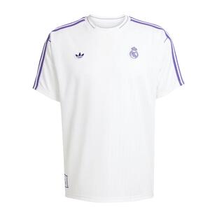 皇贝正品Adidas阿迪达斯皇马比赛足球休闲文化短袖足球服男JF2581