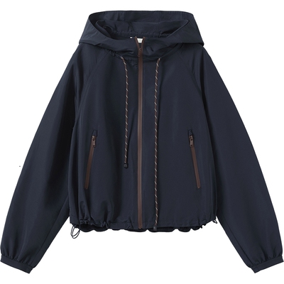 播商场同款连帽短外套女秋季新品运动风宽松上衣BDS3WD3091