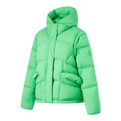 李宁正品女子轻盈保暖连帽羽绒服