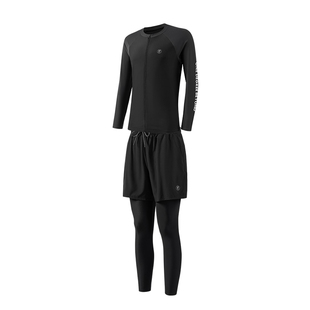 361水母服男士大码泳衣长袖长裤潜水服加肥加大男款浮潜全身防晒