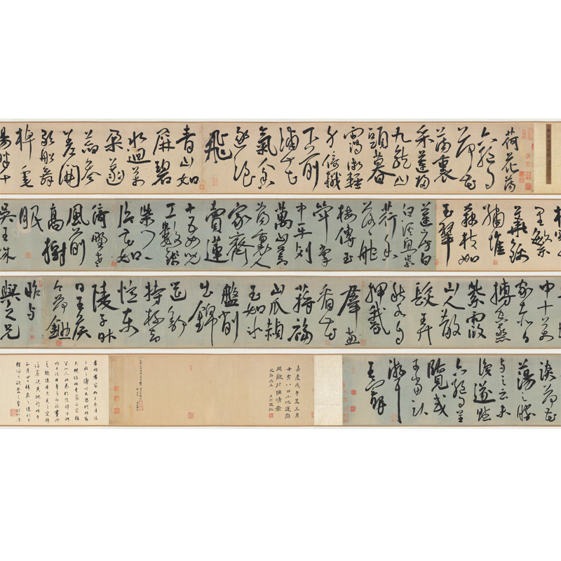高清艺术喷绘画芯宣纸绢布卷轴画