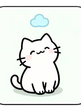 墙面遮丑装饰可爱小猫狗亚克力墙贴卧室墙壁补洞遮挡免打孔粘画