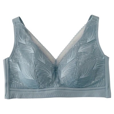 韩馨8931无钢圈养护内衣女薄款聚拢侧收上托固定杯不溜肩舒适文胸