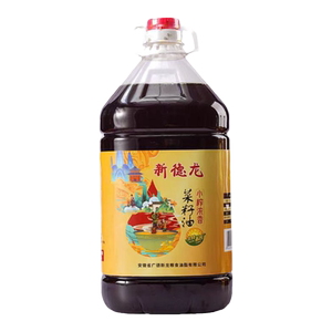 新德龙小榨浓香菜籽油5L大瓶装非转基因物理压榨家用食用油植物油