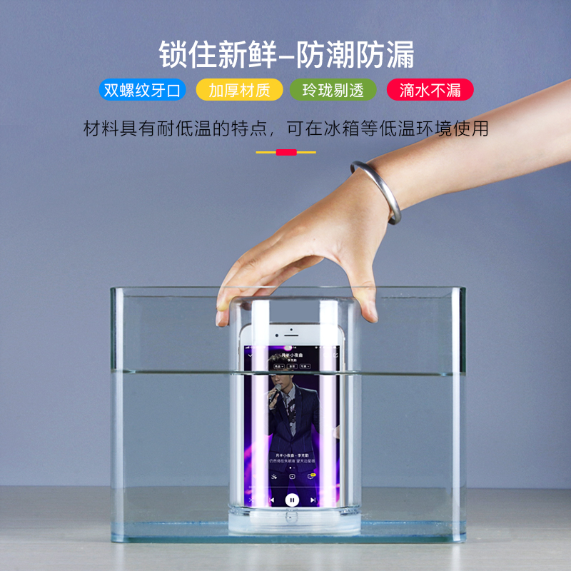 pet铝盖塑料瓶包装瓶子空瓶食品级透明零食饼干罐1斤装带盖花茶瓶