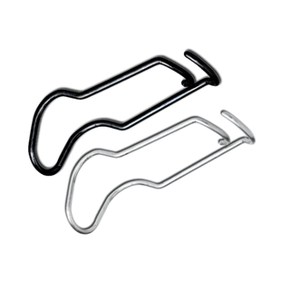 一包100个包邮大棚配件热镀锌加粗压顶簧钢丝夹钢管卡顶弹簧卡扣