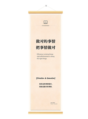 德鲁克管理金句墙面装饰挂画