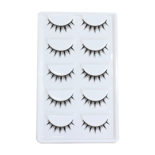 卡妙朵假睫毛一片式硬梗短款小恶魔一整条自然卷翘漫画COS整簇H18