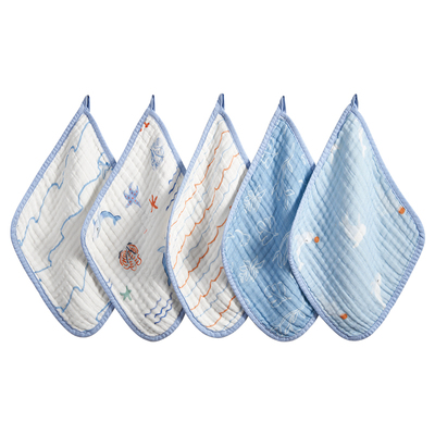 婴儿口水巾纯棉纱布新生宝宝专用洗脸小方巾儿童超软洗脸毛巾手帕