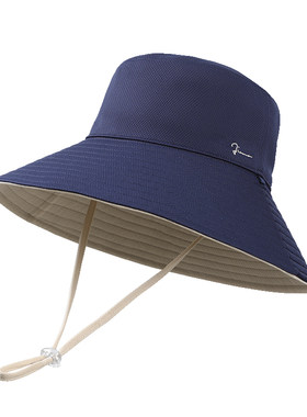 玖慕大檐防晒渔夫帽女夏遮阳帽